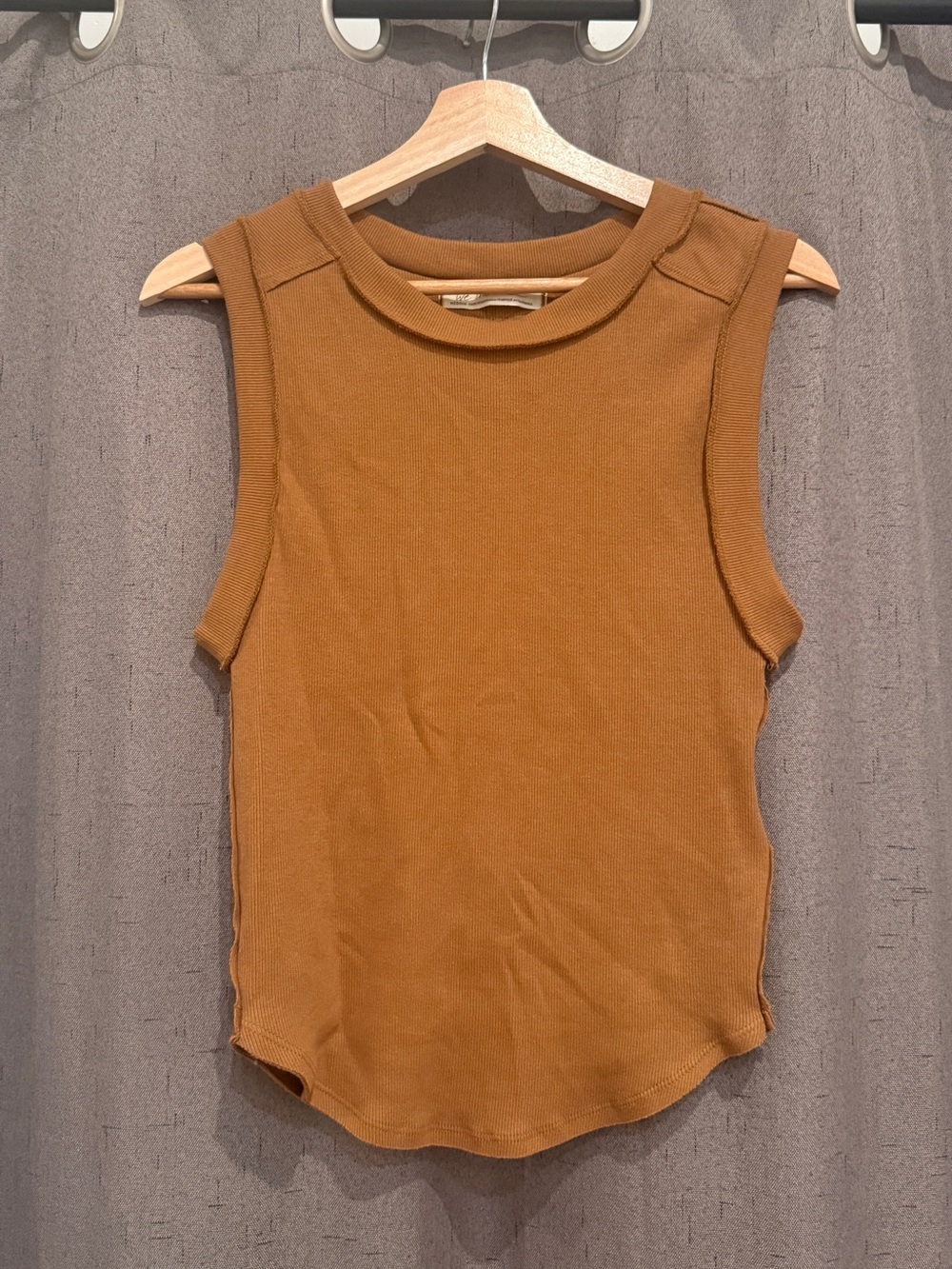 Free People Knit Tank in Caramel